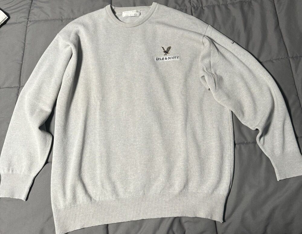 Lyle & Scott Men's Scotish Made New Wool Sweater XL